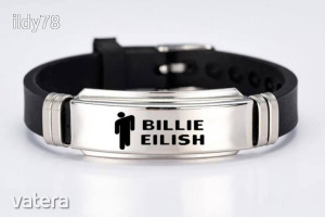 Billie Eilish logós fekete karkötő