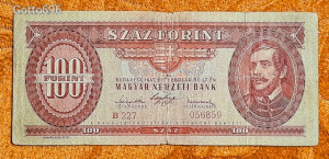 1947 -es Kossuth Címeres 100 Forint bankó Ritkább !!!!! (L0567)