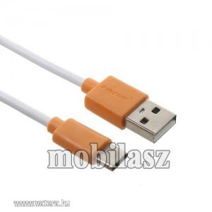 PINZUN 2A adatatátviteli kábel / USB töltő - USB / USB Type-C, 1m, 10W - NARANCS