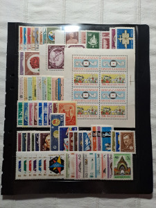 Magyar postatiszta bélyeg - kiadások 1959 - 64- ig, svéd berakólapokon. MBK23 ~ 50.000.ft