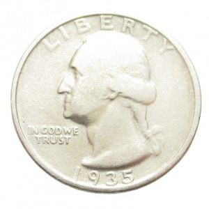 USA, quarter dollar 1935 F, 6.250g900