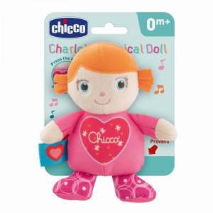 Chicco First Love Charlotte baba zenélő plüss kiságyra, babakocsira