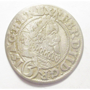 Lengyelország, II. Ferdinánd 3 krajcár 1629 HR - Breslau - Szilézia VF, 1.58g