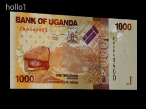1 Ft-ról!!!  UNC !   Uganda 1000 Shilingi  Hajtatlan !!! 2021