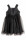 Alkalmi H&M fekete tüll ruha flitterekkel kirakott,  9-10 év, 140-es Kép