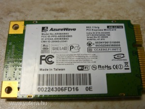 AzureWave AW GE780 AR5BXB63 Mini PCIe belső wifi