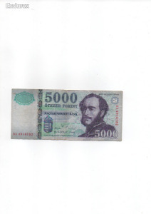 2006-os 5000 Forintos Bankjegy BA