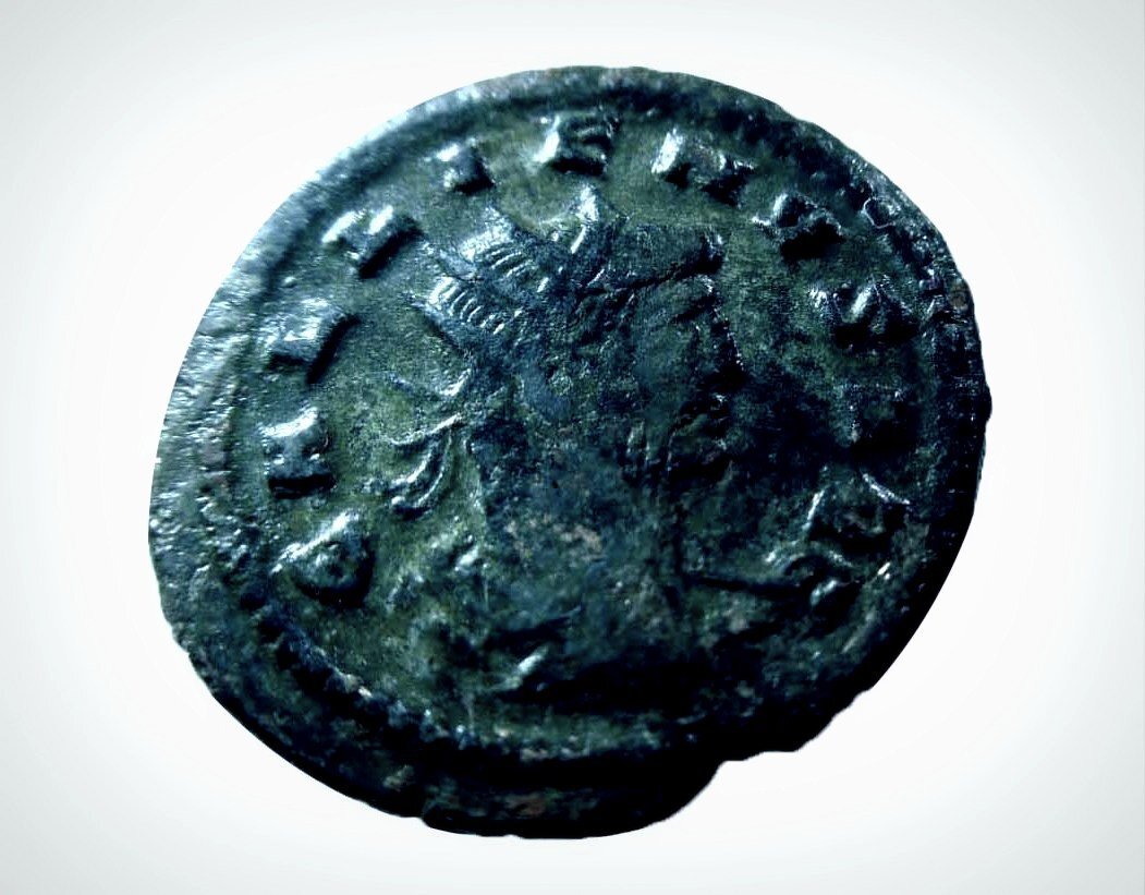 GALLIENUS 253-268. Antoninianus. Antiochia AETERNITAS AVG / PXV Ritka Hátlap!