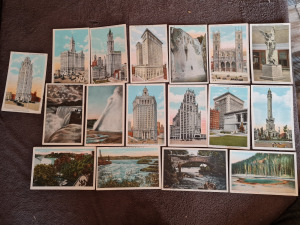 108 darab század eleji Amerikai képeslap