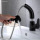 Fürdőszobai mosdó csaptelep kihúzható, kiemelhető, 2 in 1, zuhanyváltó, matt fekete Kép