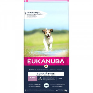 Eukanuba Puppy & Junior Grain Free Small&Medium Ocean Fisch 12kg (LPHT-EUKG4760)