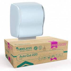 Tubeless AUTOCUT tekercses kéztörlő adagoló 1 db + 4 karton TUB22002 kéztörlő akciós csomag
