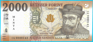2000 forint 2020 MINTA UNC
