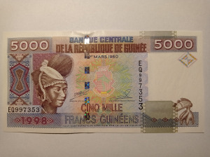 Guinea 5000 frank 1998 UNC