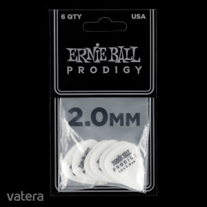 Ernie Ball - Prodigy gitár pengető fehér 2,0 mm 6 db