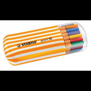 STABILO Point 88 Zebrui Tűfilc készlet, 0,4 mm, 20 különböző szín (TST882002, 8820-02) (TST8820...