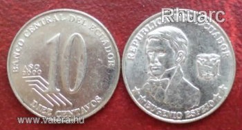 Ecuador 10 centavos 2000