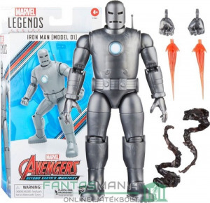 16cm-es Marvel Legends figura - Vasember / Iron Man figura Model 01 / mark 1 első páncélos megjelené