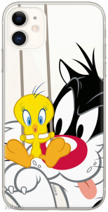 Looney Tunes szilikon tok - Szilveszter és Csőrike 002 Samsung A405 Galaxy A40 (2019) átlátszó (W...