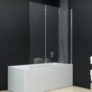 ESG zuhanykabin 3-paneles összecsukható ajtóval 130 x 138 cm