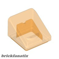 Lego Roof Tile 1X1X2/3, Transparent orange