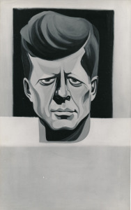 Csató György portréfestményeiról készült korabeli, fekete-fehér művészfotók, 7 db