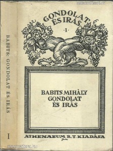 Babits Mihály: Gondolat és írás I. (1922.)