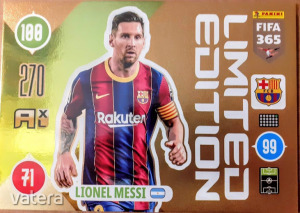 Lionel Messi Barcelona XXL Limited óriás focis kártya Panini Adrenalyn XL FIFA 365 Update Edition