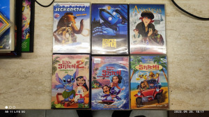 Lilo&Stitch 1-2-3, Anastasia, Szuper haver, Jégkorszak DVD eredeti mesefilmek eladók