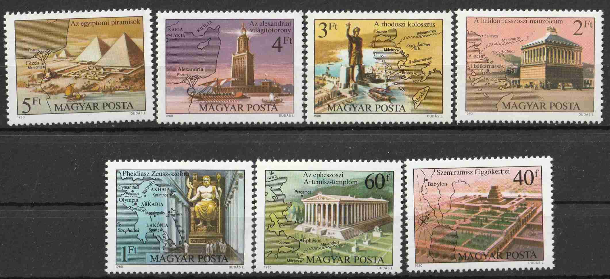 53-04   Postatiszta sorok   1980  Ókori világ csodái