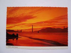 USA, San Francisco Golden Gate Bridge, híd