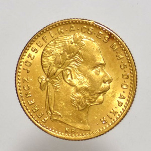 1889 Ferenc József arany 8 forint   aUNC/XF     (PAP199)