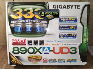 ALAPLAP - GIGABYTE GA-890XA-UD3 - AMD Athlon II - 4 GB DDR3 - dobozos