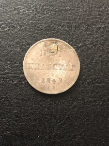 HatI Kreuzer 1849 N.B. ezüst pénz 1 darab