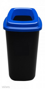 Plafor Sort szelektív hulladékgyűjtő, szemetes 45L fekete/kék