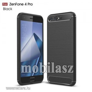ASUS Zenfone 4 Pro (ZS551KL), OTT! CARBON mobiltok, Karbon mintás, Fekete