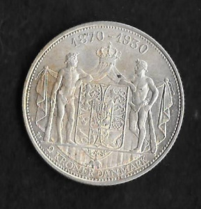 1930. Dánia 2 Kroner alkalmi érme (Ag)