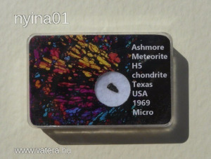 METEORIT Ashmore > Világ ritka meteoritjai > DÍSZDOBOZOS gyűjtemény > NAGYON RITKA