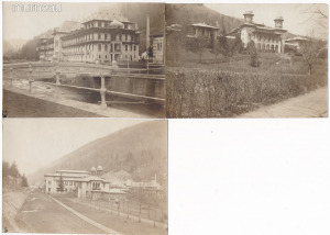 I. vh-s eredeti fotó, Román front, Szlanikfürdő, Slanic-Moldova, fürdő épülete ca. 1917