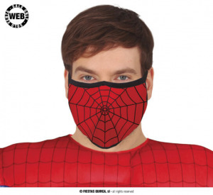 Pókember Spiderman halloween farsangi jelmez kiegészítő - szájmaszk
