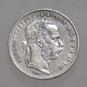 1871 GYF  Ferenc József  ezüst 1 Forint   aXF   RR !  -SF31