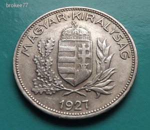 1927 - 1 Pengő !! EXTRA ezüst !