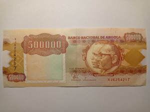 Angola 500000 kwanza 1991 UNC