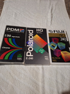 Pdm  Polaroid ès Fuji VHS kazetta csomag