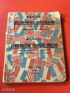 Angol-francia / Francia-angol szótár  -  1944-es, párizsi kiadás - 92 számozott oldal - RITKASÁG