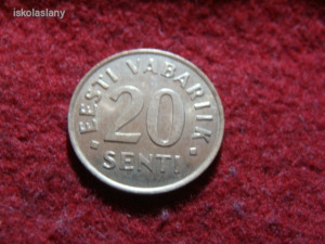 Észtország 20 senti 1992      25/244