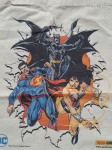 Eredeti Panini DC képregény mintás vászontáska - Batman + Superman + Wonder Woman