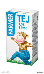 Tartós tej, dobozos, 1,5%, 1 l, FARMER