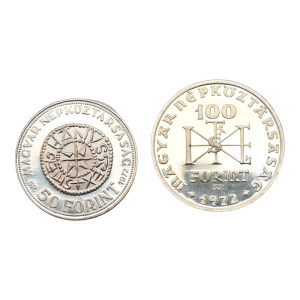 V10 I. István 50, 100 forint 1972 PP