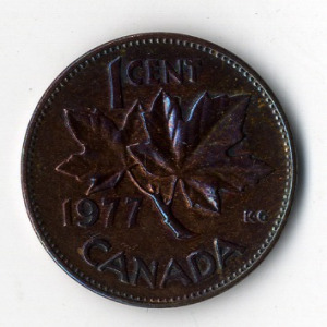 Kanada bronz 1 Cent 1977
